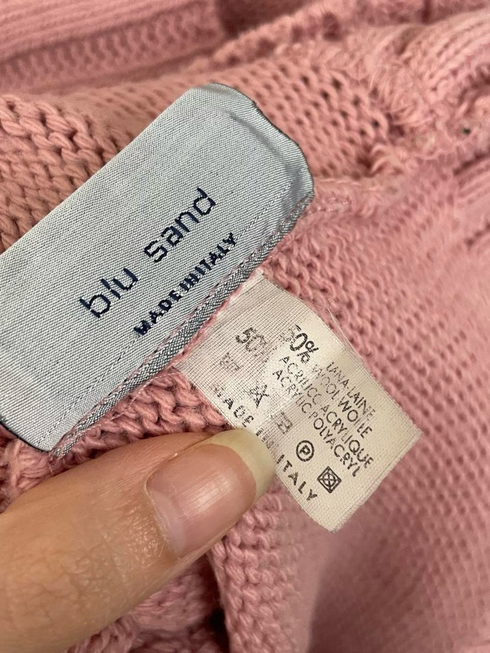 Vintage Y2K light pink bolero cardigan by Blu Sand - Picture 7 of 7